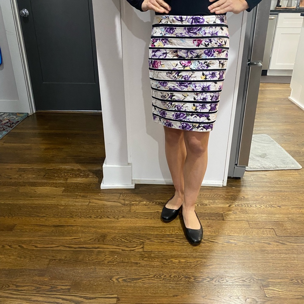 White House Black Market Elegant Black Skirt